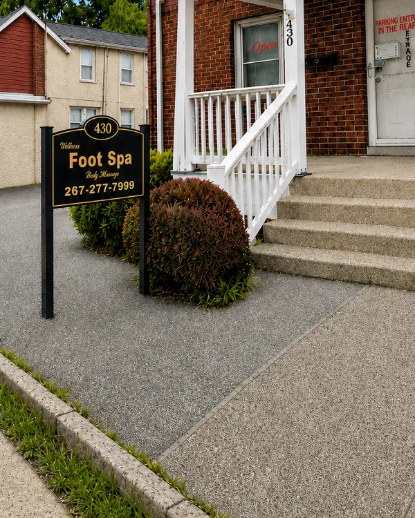 Wellness Foot Spa roadside sign and entrance at 430 N Easton Rd